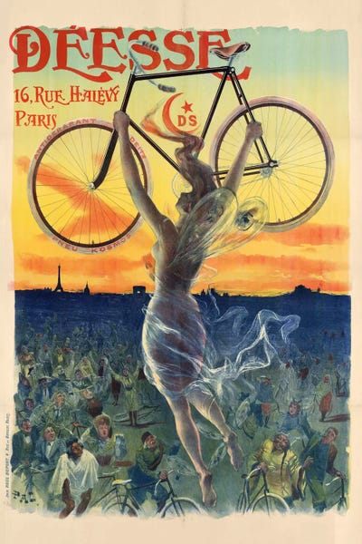 Bicycles: Déesse Cycles Advertisement by Jean de Paleologu