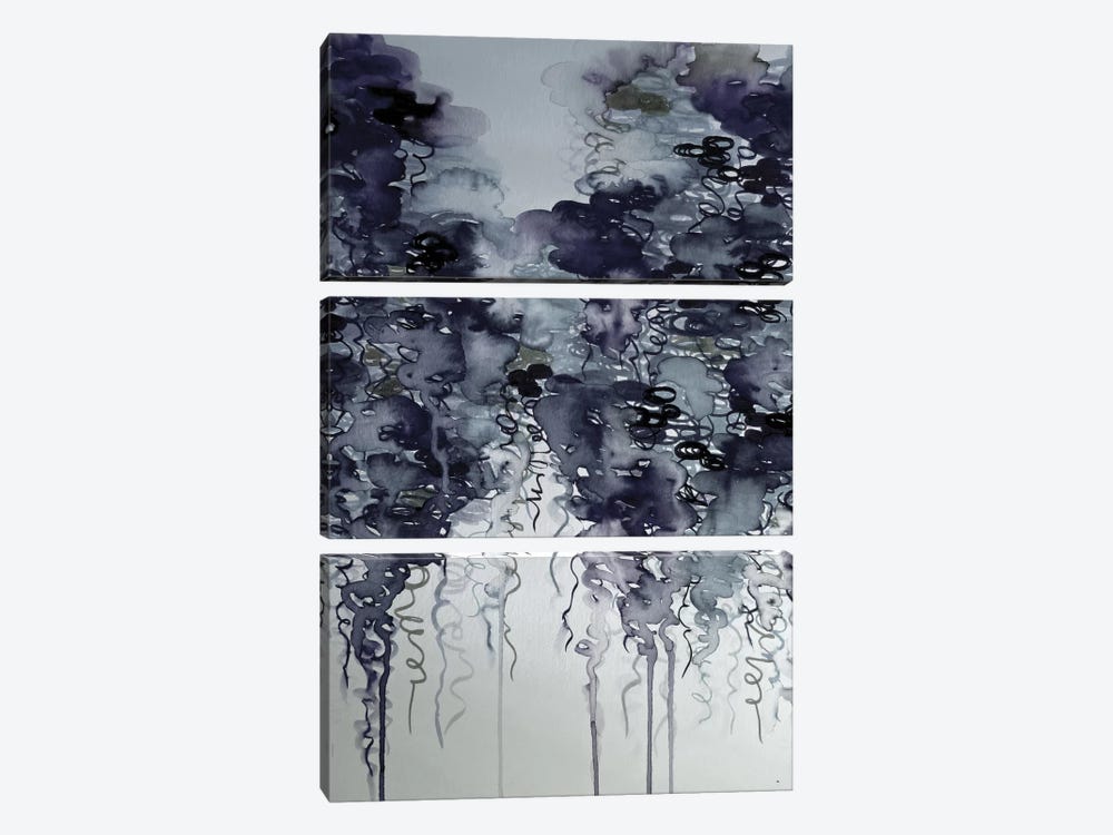 Midnight Showers by Julia Di Sano 3-piece Canvas Art Print