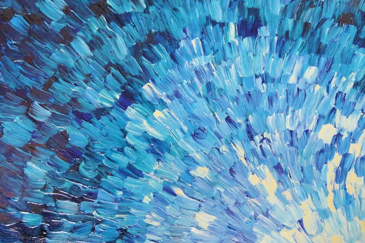 Sea Scales In Indigo by Julia Di Sano wall art