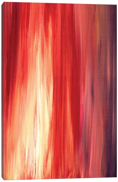 Irradiated - Red Canvas Art Print - Julia Di Sano