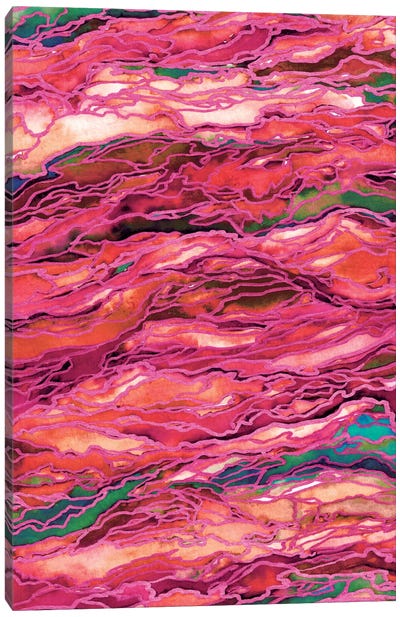 Marble Idea! - Miami Heat Canvas Art Print - Purple Abstract Art