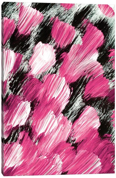Panache, Hot Pink Canvas Art Print - Julia Di Sano
