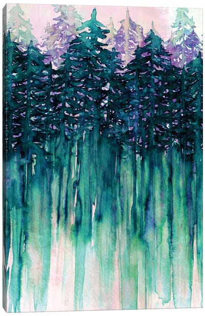 Northwest Vibes II Canvas Art Print - Evergreen Tree Art