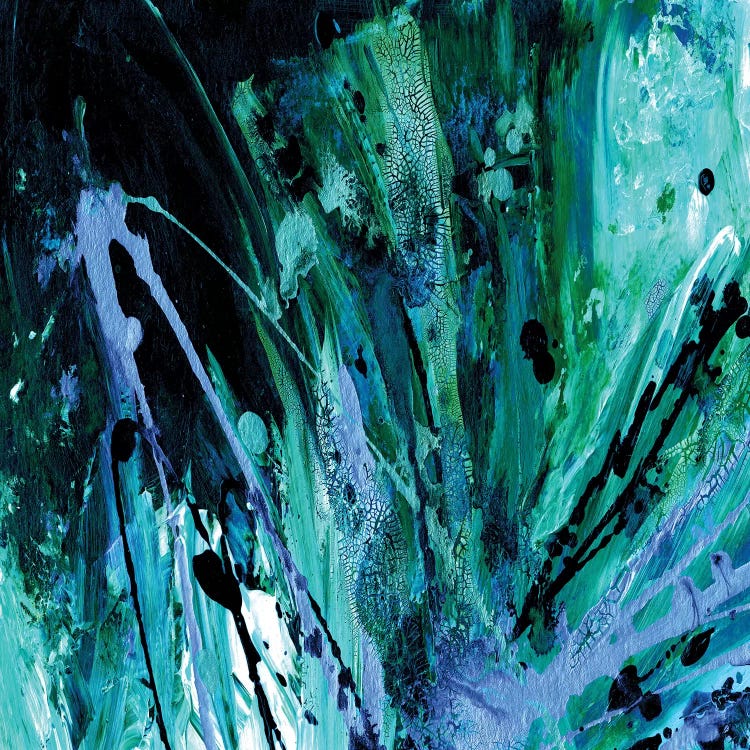 Supernova Splash, Aqua Green Blue