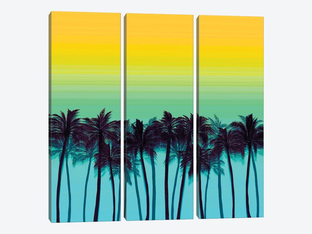Beach Palms I Bold by Julia Di Sano 3-piece Art Print
