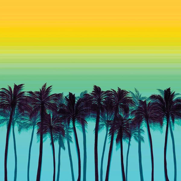 The Eighties: Beach Palms I Bold by Julia Di Sano