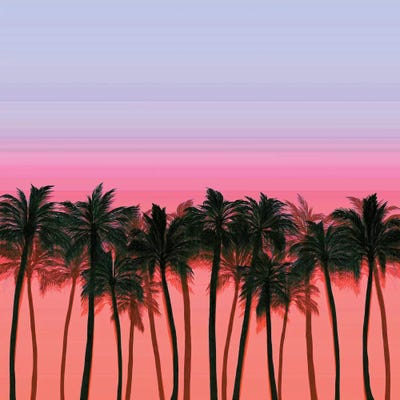 Beach Palms II Bold by Julia Di Sano multi panel art