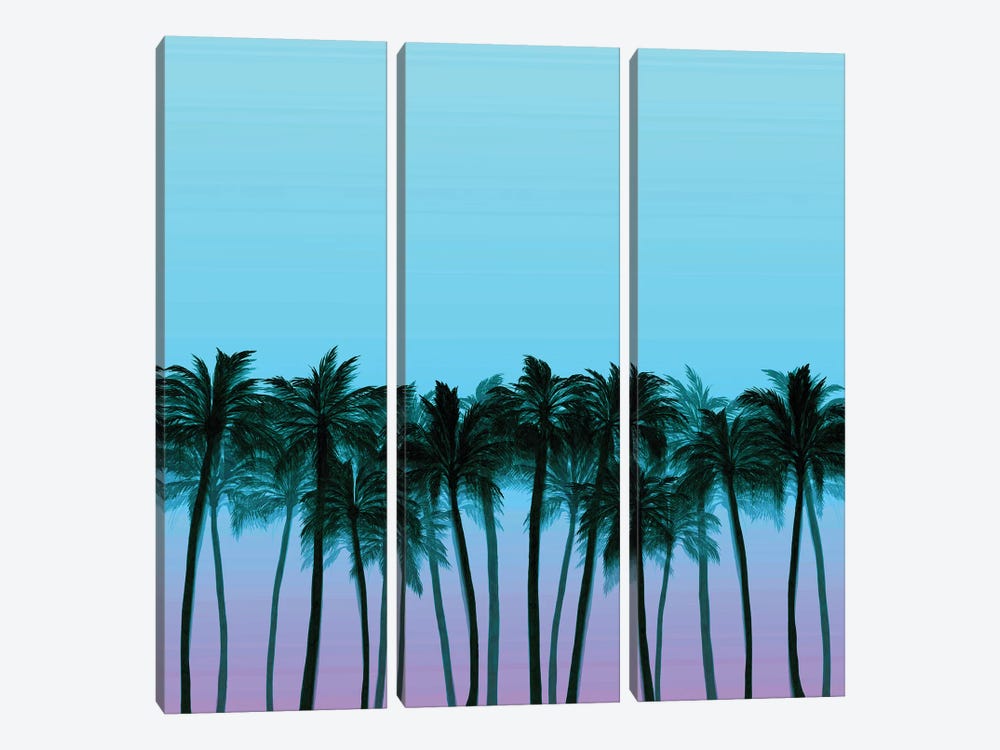 Beach Palms VIII Bold by Julia Di Sano 3-piece Canvas Wall Art