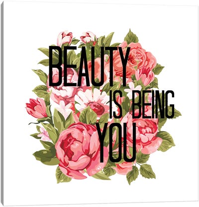 Beauty Is Being You I Canvas Art Print - #SHERO