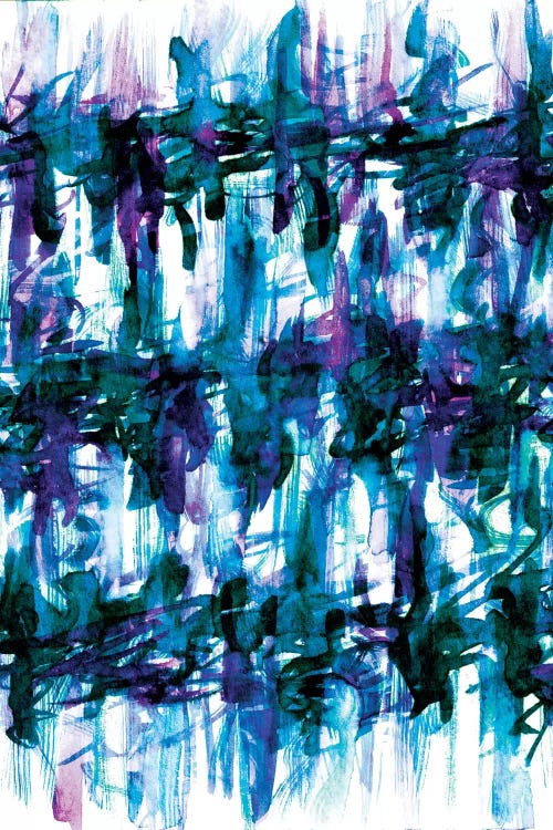 White Noise - Blues by Julia Di Sano wall art