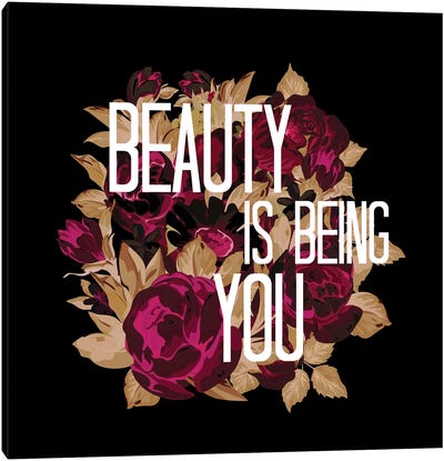 Beauty Is Being You V Canvas Art Print - Julia Di Sano