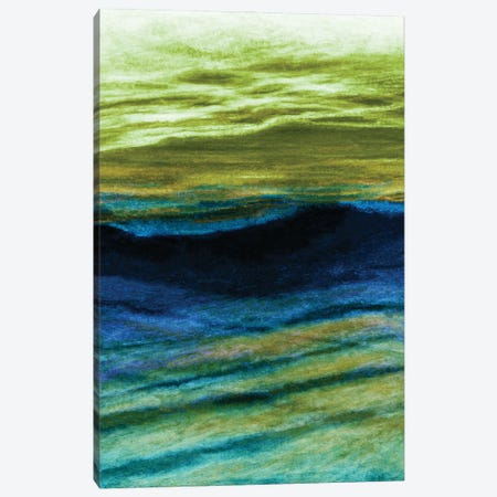 Reflections 4 Inverted, Colorful Ocean Waves Abstract Canvas Print #JDS216} by Julia Di Sano Canvas Artwork