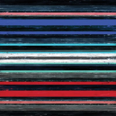 Color In Motion 1 Inverted, Bold Modern Stripes Abstract by Julia Di Sano art print