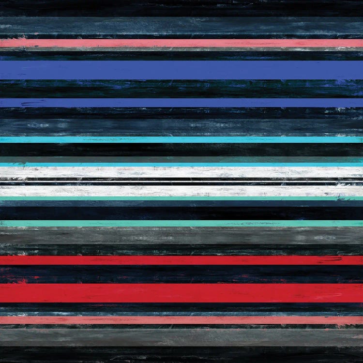 Color In Motion 1 Inverted, Bold Modern Stripes Abstract