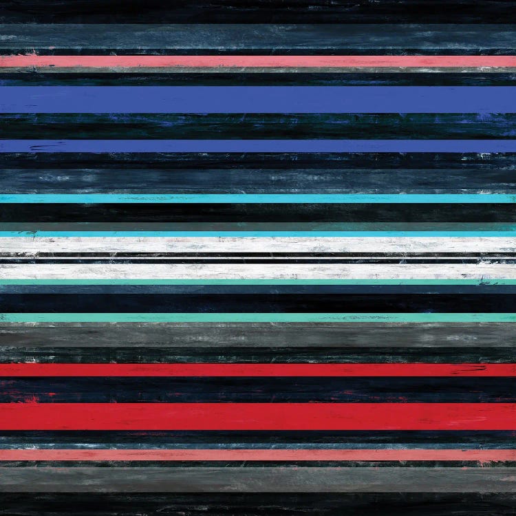 Color In Motion 1 Inverted, Bold Modern Stripes Abstract