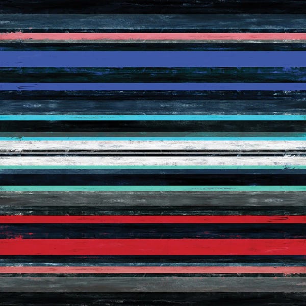 Julia Di Sano: Color In Motion 1 Inverted, Bold Modern Stripes Abstract by Julia Di Sano