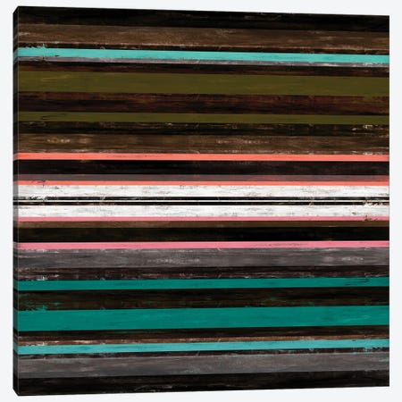Color In Motion 3 Inverted, Bold Modern Stripes Abstract Canvas Print #JDS219} by Julia Di Sano Canvas Art Print