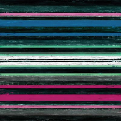 Color In Motion 4 Inverted, Bold Modern Stripes Abstract by Julia Di Sano art print