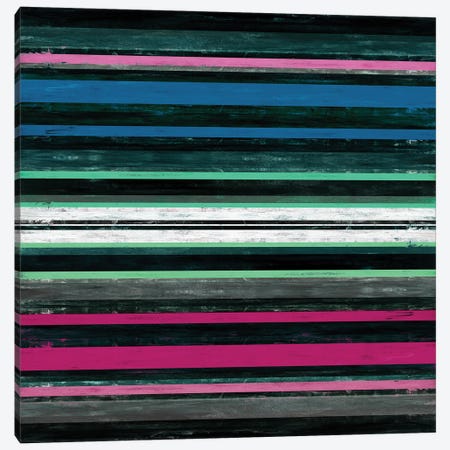 Color In Motion 4 Inverted, Bold Modern Stripes Abstract Canvas Print #JDS220} by Julia Di Sano Canvas Art