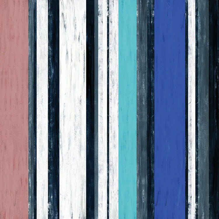 Fairweather Friends 1 Multi Inverted, Colorful Stripes Abstract