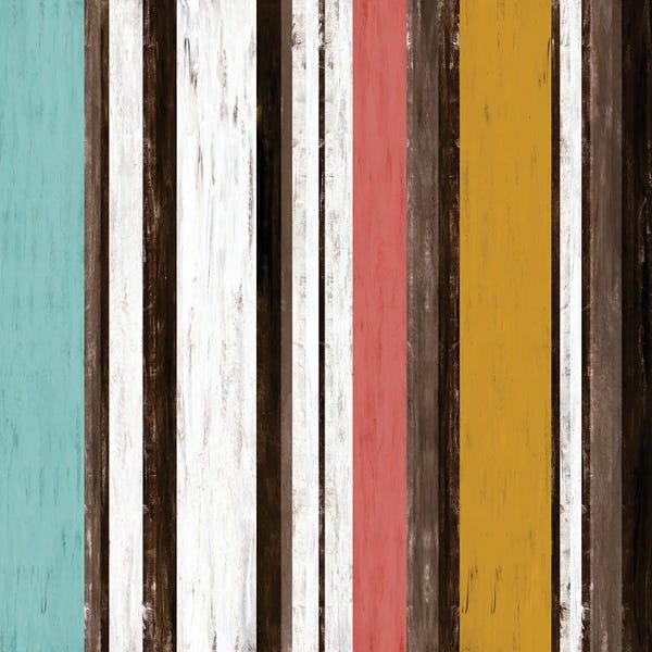 Fairweather Friends 2 Multi Inverted, Colorful Stripes Abstract