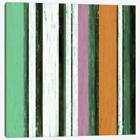 Fairweather Friends 4 Multi Inverted, Colorful Stripes Abstract Canvas Print #JDS224} by Julia Di Sano Canvas Print
