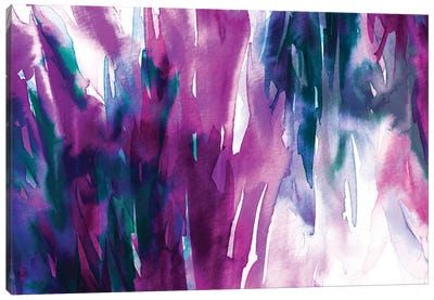 All Is Well Bold III Canvas Art Print - Purple Abstract Art