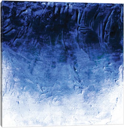 Beneath The Veil I, Blue Inverted Bold Canvas Art Print - Julia Di Sano