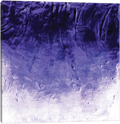 Beneath The Veil III, Violet Purple Inverted Bold Canvas Art Print - Julia Di Sano