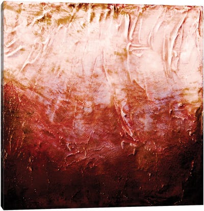 Beneath The Veil I, Cayenne Orange Rust Bold Canvas Art Print - Julia Di Sano