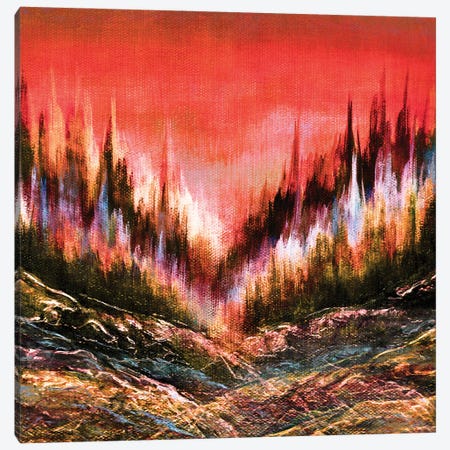 Woodland Secrets Multi III, Bold Forest Trees Landscape Canvas Print #JDS263} by Julia Di Sano Canvas Artwork