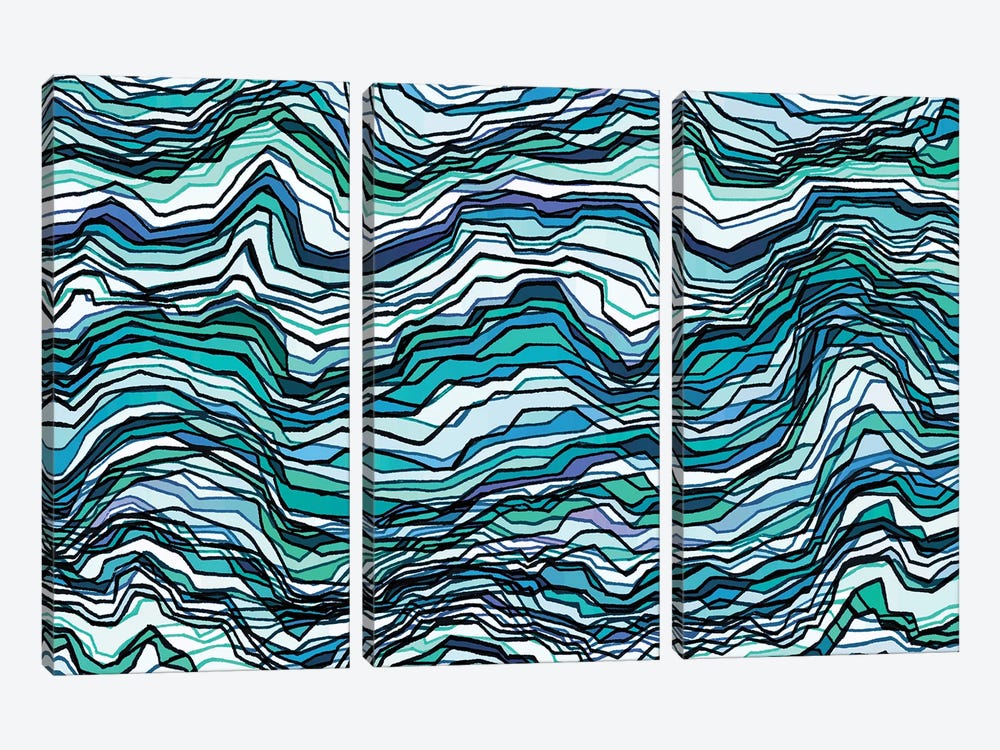 Kaleidoscope Mountains V by Julia Di Sano 3-piece Art Print