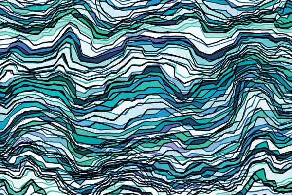 Julia Di Sano: Kaleidoscope Mountains V by Julia Di Sano