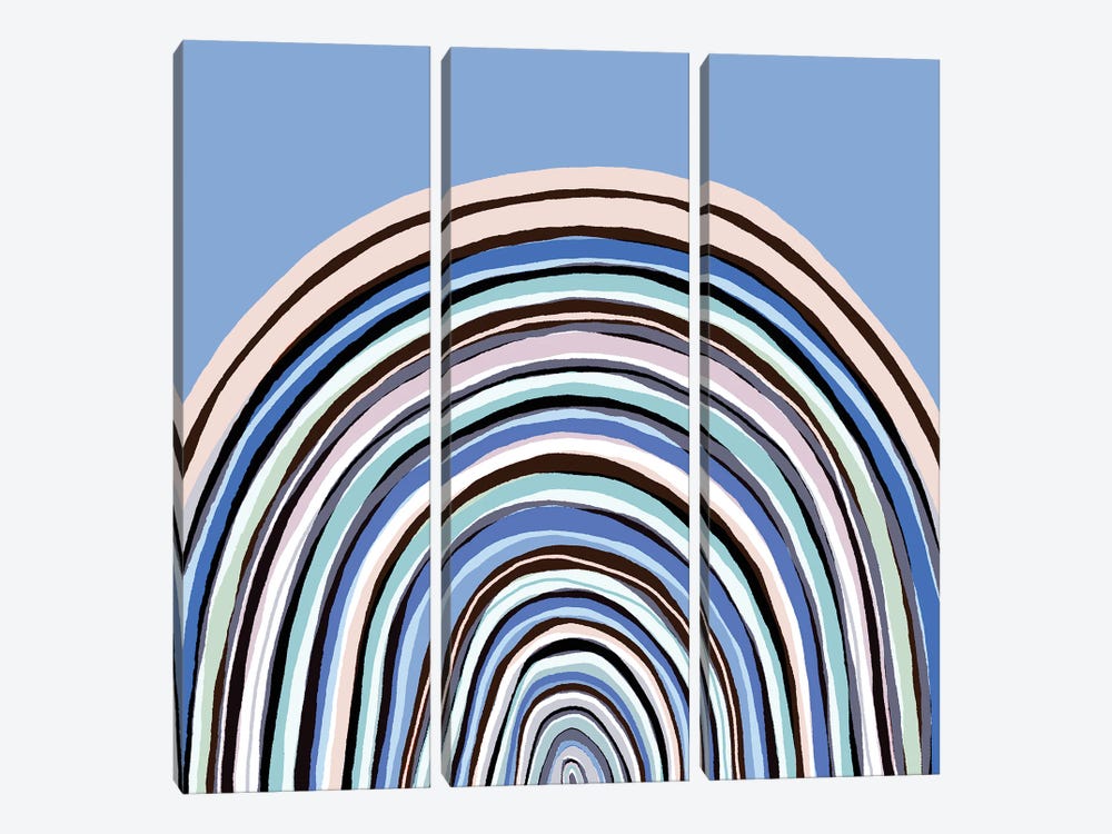 Rainbow Multi Custom II by Julia Di Sano 3-piece Art Print