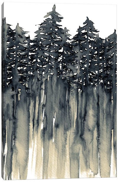 Forest Through The Trees II Canvas Art Print - Pine Tree Art
