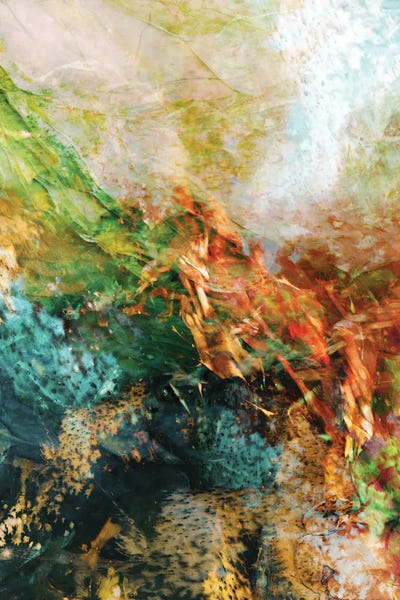 Mermaid Lagoon I - Abstract Landscape by Julia Di Sano art print