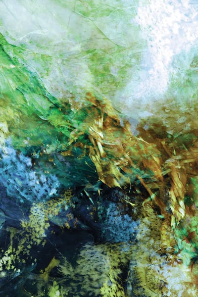 Julia Di Sano: Mermaid Lagoon V - Abstract Landscape by Julia Di Sano