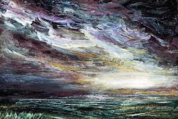 Julia Di Sano: Beyond The Vale I - Moody Clouds Sky Landscape by Julia Di Sano