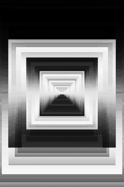 Angular Echoes II Black And White Neutral - Geometric Abstract