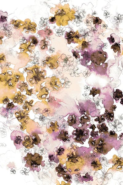 Wildflower Flow V - Abstract Watercolor Floral Botanical by Julia Di Sano art print