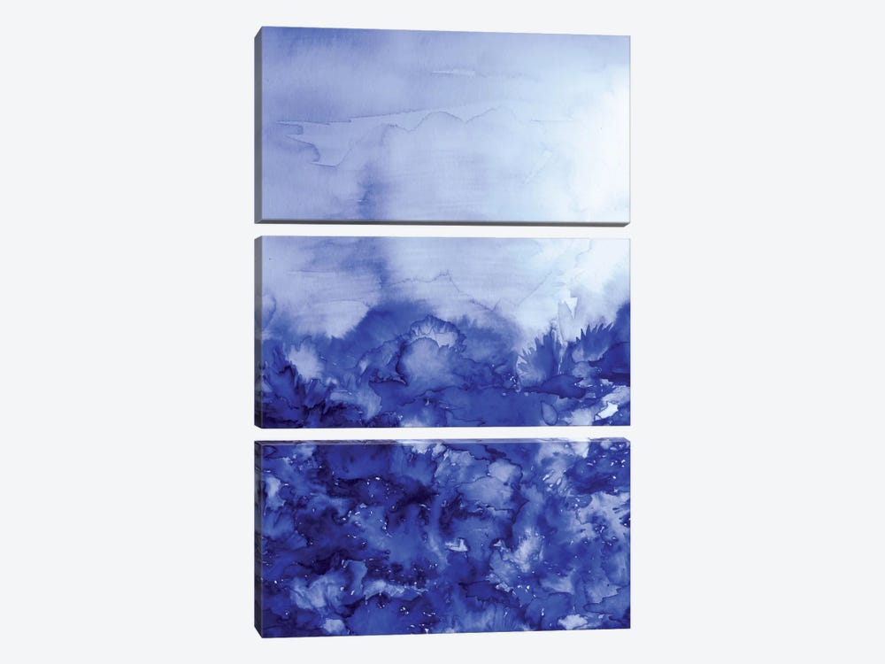 Into Eternity - Indigo Blue by Julia Di Sano 3-piece Canvas Artwork