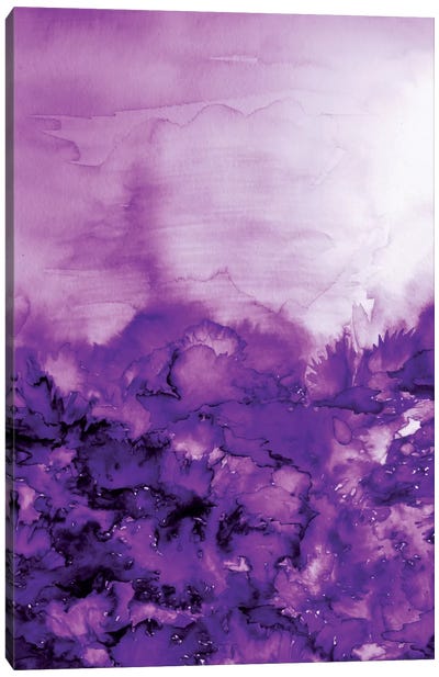 Into Eternity - Purple Canvas Art Print - Julia Di Sano