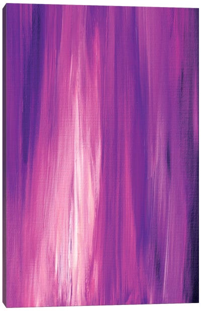 Irradiated - Orchid Canvas Art Print - Purple Abstract Art