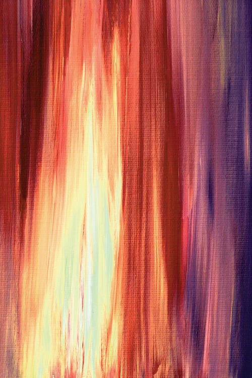 Irradiated - Rust, Cream & Violet by Julia Di Sano canvas print