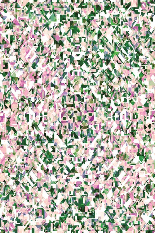 Fragmented Garden I - Abstract Geometric