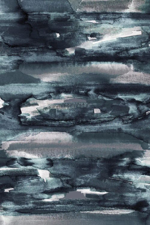 Dark Flow X - Moody Watercolor Abstract