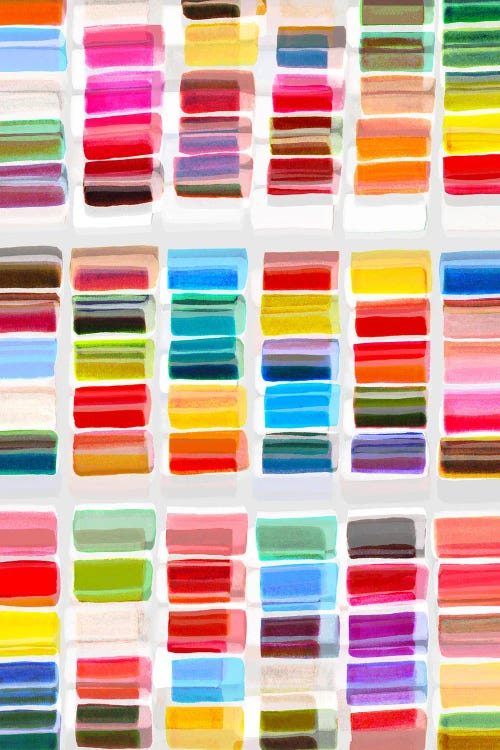Colorblock Rainbow Grid I