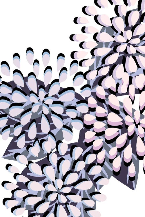 Floral Fireworks 6 - Abstract Contemporary Flowers by Julia Di Sano wall art