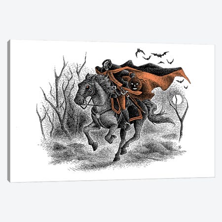 Ride Of The Headless Horseman Canvas Print #JEA11} by J.E. Larson Canvas Artwork