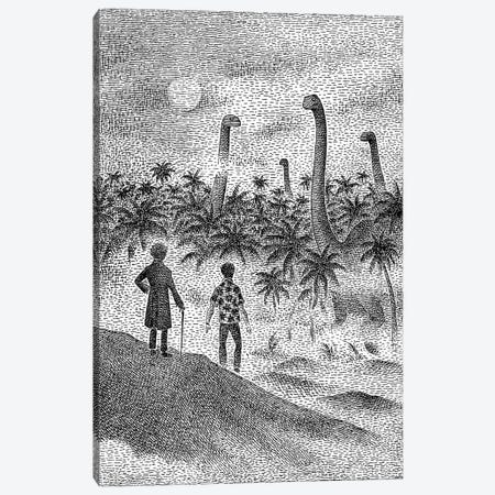 Welcome To Jurassic Park Canvas Print #JEA14} by J.E. Larson Canvas Print